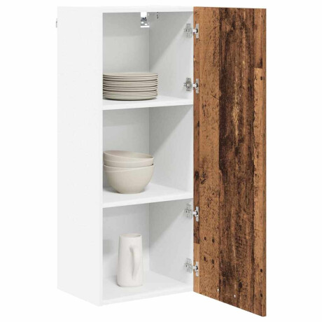 vidaXL Hangkast met opslag Oudhout 40 x 31 x 100 cm Bewerkt hout afbeelding3 - 1