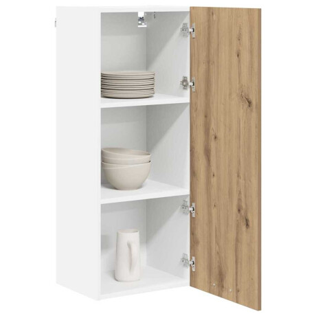 vidaXL Hangkast met opslag Artisan Eiken 40 x 31 x 100 cm Bewerkt hout afbeelding3 - 1