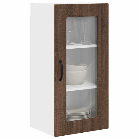 vidaXL Vaatwasserpaneel Kalmar 2 pcs Bruin Eiken 40 x 31 x 80 cm afbeelding3 - 1