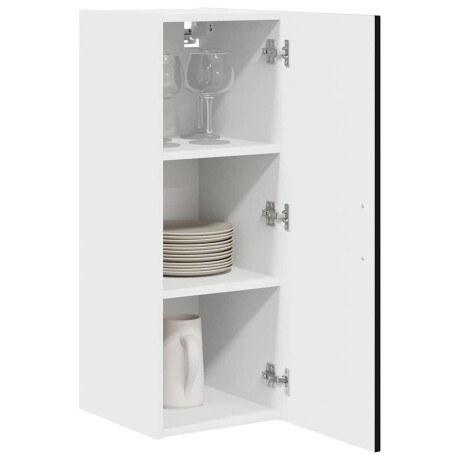 vidaXL Vaatwasserpaneel Kalmar Zwart 30 x 31 x 80 cm Bewerkt hout afbeelding3 - 1