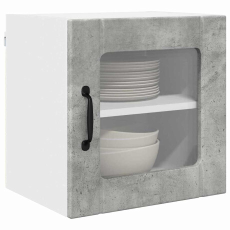 vidaXL Keukenkast aan de muur Beton Grijs 40 x 31 x 40 cm Bewerkt hout afbeelding3 - 1