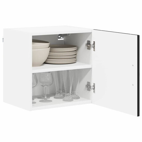 vidaXL Keukenkast aan de muur Zwart 40 x 31 x 40 cm Bewerkt hout afbeelding3 - 1