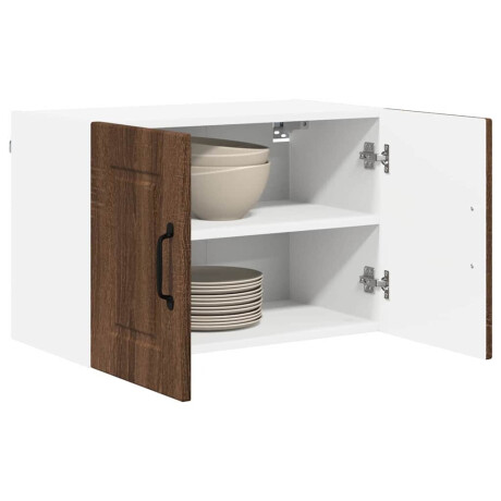 vidaXL Vaatwasserpaneel 2 pcs Bruin Eiken 60 x 31 x 40 cm Bewerkt hout afbeelding3 - 1