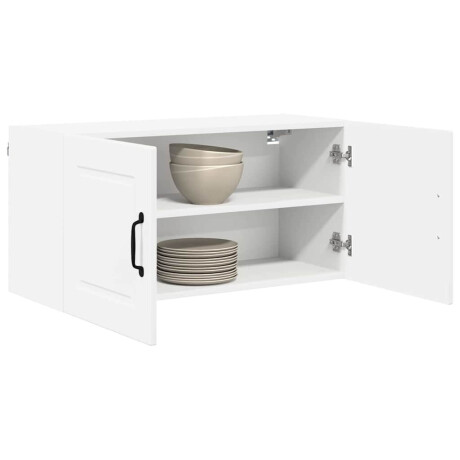 vidaXL Vaatwasserpaneel met plank Wit 80 x 31 x 40 cm Bewerkt hout afbeelding3 - 1
