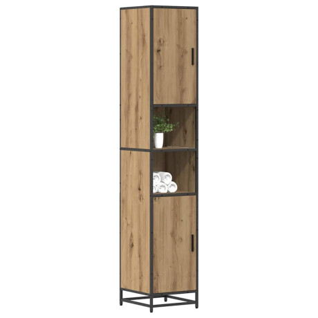 vidaXL Badkamer Kast artisanaal eikenkleurig 35 x 37.5 x 188.5 cm afbeelding3 - 1
