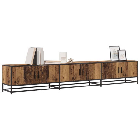 vidaXL TV-kast Oud hout 240 x 35 x 41 cm Bewerkt hout afbeelding3 - 1