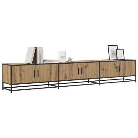 vidaXL TV-kast artisanaal eikenkleurig 240 x 35 x 41 cm Bewerkt hout afbeelding3 - 1