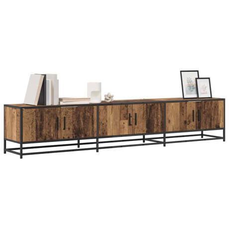 vidaXL TV-kast Oud hout 210 x 35 x 41 cm Bewerkt hout afbeelding3 - 1