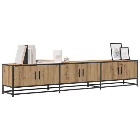 vidaXL TV-kast artisanaal eikenkleurig 210 x 35 x 41 cm Bewerkt hout afbeelding3 - 1