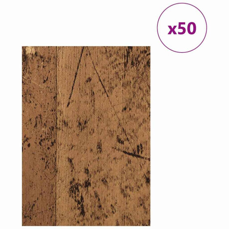 vidaXL Decorpanelen 50 pcs Oudhout 15 x 21 x 0.27 cm Bewerkt hout afbeelding3 - 1