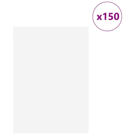 vidaXL Decorpanelen 150 pcs Wit 21 x 30 x 0,27 cm Bewerkt hout afbeelding3 - 1