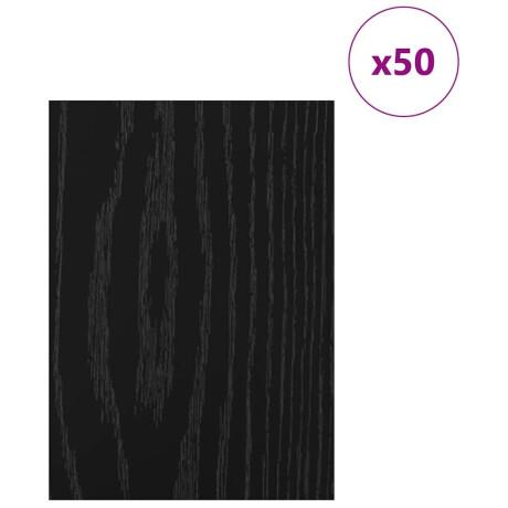 vidaXL Decorpanelen 50 pcs Zwart eiken 21 x 30 x 0.3 cm Bewerkt hout afbeelding3 - 1