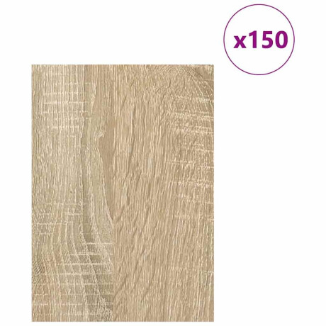 vidaXL Decorpanelen 150 pcs Sonoma eiken 21 x 30 x 0.3 cm Bewerkt hout afbeelding3 - 1