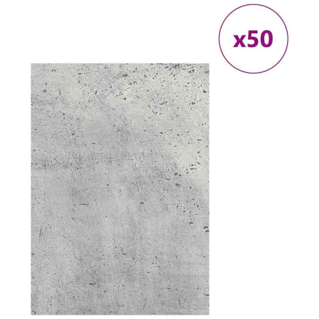 vidaXL Decorpanelen 50 pcs Beton Grijs 21 x 30 x 0,27 cm Bewerkt hout afbeelding3 - 1
