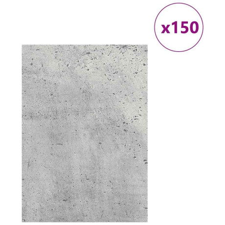 vidaXL Decorpanelen 150 pcs Beton Grijs 21 x 30 x 0,27 cm Bewerkt hout afbeelding3 - 1