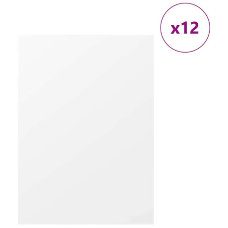 vidaXL Decorpanelen 12 pcs Wit 30 x 42 x 0.27 cm Bewerkt hout afbeelding3 - 1