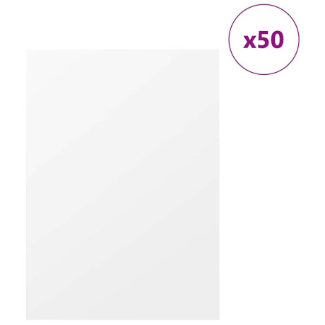 vidaXL Decorpanelen 50 pcs Wit 30 x 42 x 0.27 cm Bewerkt hout afbeelding3 - 1