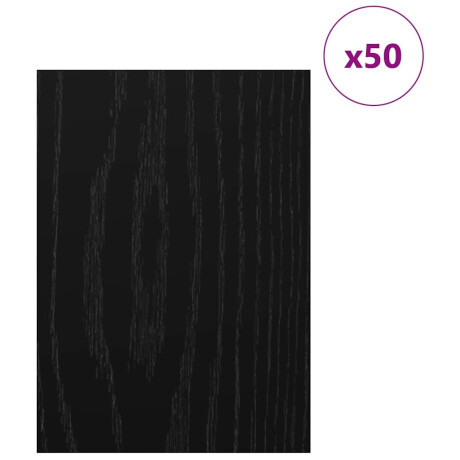 vidaXL Decorpanelen 50 pcs Zwart eiken 30 x 42 x 0.3 cm Bewerkt hout afbeelding3 - 1