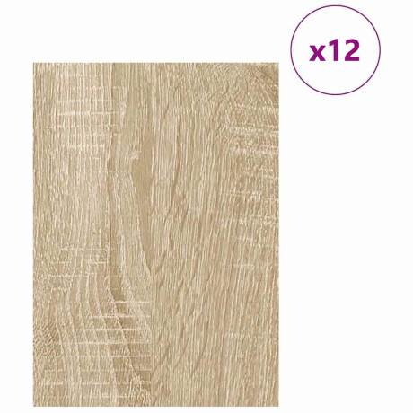 vidaXL Decorpanelen 12 pcs Sonoma eiken 30 x 42 x 0.3 cm Bewerkt hout afbeelding3 - 1
