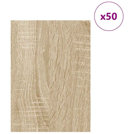 vidaXL Decorpanelen 50 pcs Sonoma eiken 30 x 42 x 0.3 cm Bewerkt hout afbeelding3 - 1