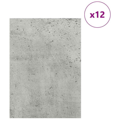 vidaXL Decorpanelen 12 pcs Beton Grijs 30 x 42 x 0.27 cm Bewerkt hout afbeelding3 - 1