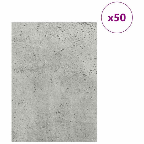 vidaXL Decorpanelen 50 pcs Beton Grijs 30 x 42 x 0.27 cm Bewerkt hout afbeelding3 - 1