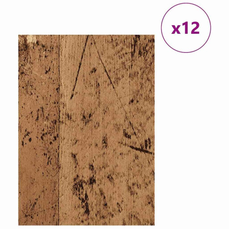 vidaXL Decorpanelen 12 pcs Oudhout 30 x 42 x 0.27 cm Bewerkt hout afbeelding3 - 1