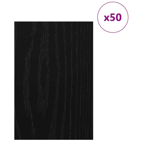 vidaXL Decorpanelen 50 pcs Zwart eiken 40 x 60 x 0.3 cm Bewerkt hout afbeelding3 - 1