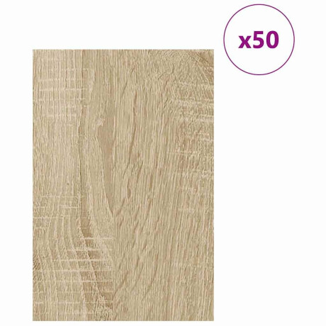 vidaXL Decorpanelen 50 pcs Sonoma eiken 40 x 60 x 0.3 cm Bewerkt hout afbeelding3 - 1