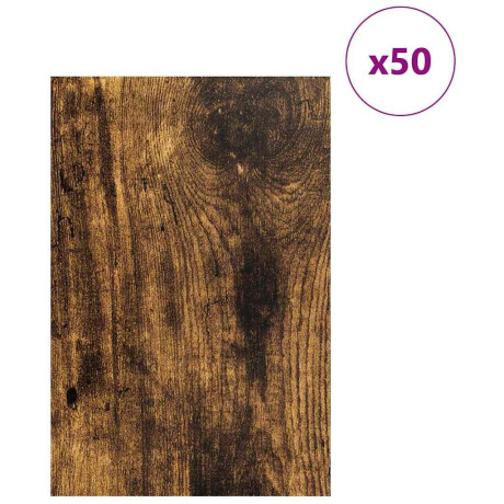 vidaXL Decorpanelen 50 pcs Gerookt eiken 40 x 60 x 0.3 cm Bewerkt hout afbeelding3 - 1