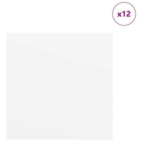 vidaXL Decoratieve Panelen 12 pcs Wit 30 x 30 x 0.3 cm Bewerkt hout afbeelding3 - 1