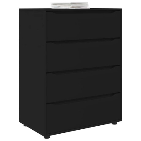 vidaXL Opslagkasten 2 pcs Zwart 80 x 48 x 105 cm Bewerkt hout afbeelding3 - 1