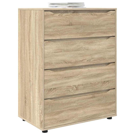 vidaXL Opslagkasten 2 pcs Sonoma Eiken 80 x 48 x 105 cm Bewerkt hout afbeelding3 - 1