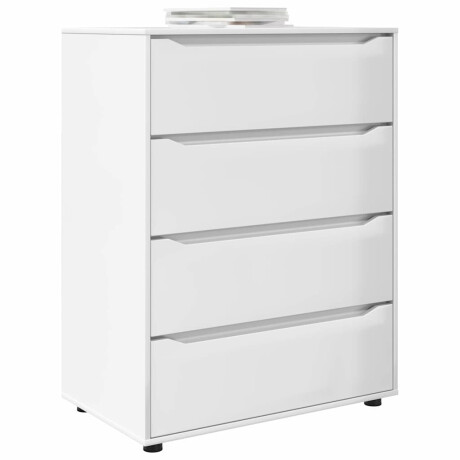 vidaXL Opslagkasten 2 pcs Hoogglans wit 80 x 48 x 105 cm Bewerkt hout afbeelding3 - 1