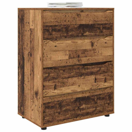 vidaXL Opslagkasten 2 pcs Oud Hout 80 x 48 x 105 cm Bewerkt hout afbeelding3 - 1