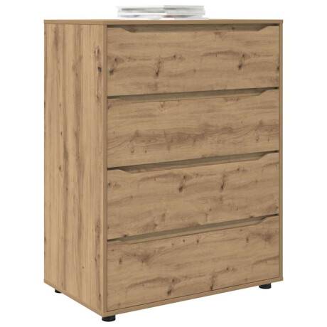 vidaXL Opslagkasten 2 pcs Artisan Eiken 80 x 48 x 105 cm Bewerkt hout afbeelding3 - 1