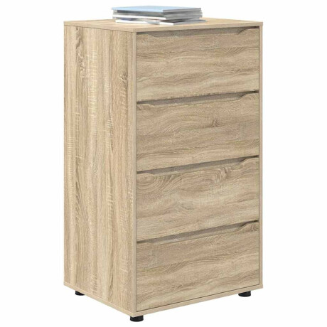 vidaXL Opslagkasten Sonoma Eiken 60 x 48 x 105 cm Bewerkt hout afbeelding3 - 1