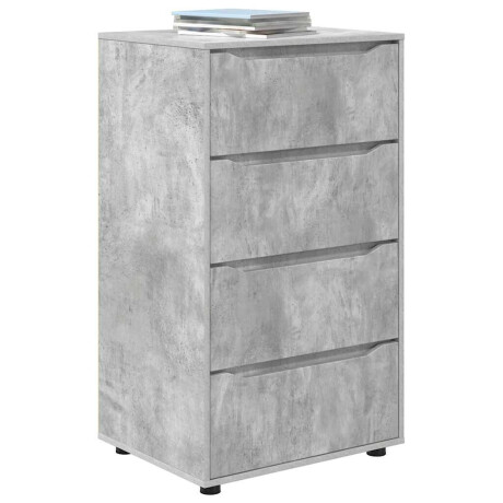 vidaXL Opslagkasten Beton Grijs 60 x 48 x 105 cm Bewerkt hout afbeelding3 - 1