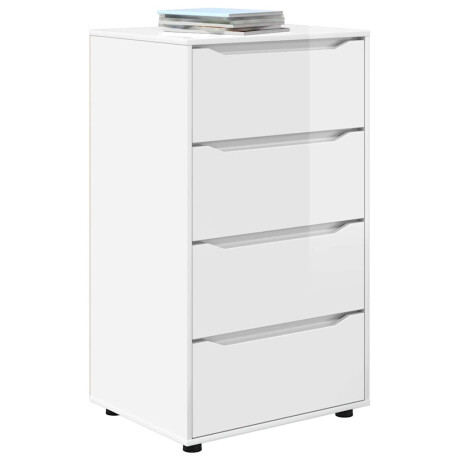 vidaXL Opslagkasten Hoogglans wit 60 x 48 x 105 cm Bewerkt hout afbeelding3 - 1