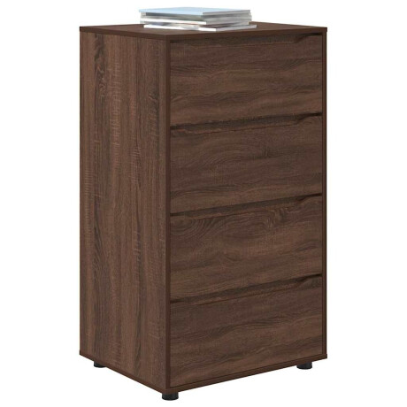 vidaXL Opslagkasten Bruin Eiken 60 x 48 x 105 cm Bewerkt hout afbeelding3 - 1