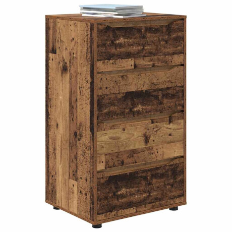 vidaXL Opslagkasten Oud Hout 60 x 48 x 105 cm Bewerkt hout afbeelding3 - 1