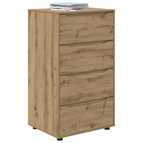 vidaXL Opslagkasten Artisan Eiken 60 x 48 x 105 cm Bewerkt hout afbeelding3 - 1