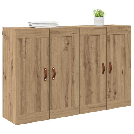vidaXL Wandkast 2 pcs Artisan Eiken 69,5 x 34 x 90 cm Bewerkt hout afbeelding3 - 1
