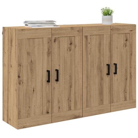 vidaXL Wandkast 2 pcs Artisan Eiken 69,5 x 34 x 90 cm Bewerkt hout afbeelding3 - 1