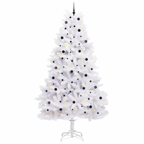 vidaXL Kunstmatige Inklapbare Kerstboom Wit 300 cm PVC en staal afbeelding3 - 1