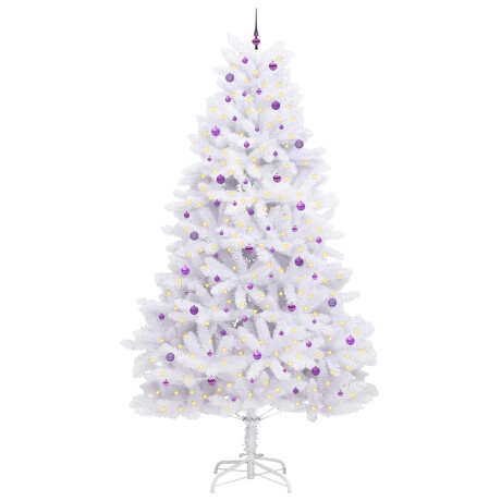 vidaXL Kunstmatige Inklapbare Kerstboom Wit 300 cm PVC en staal afbeelding3 - 1