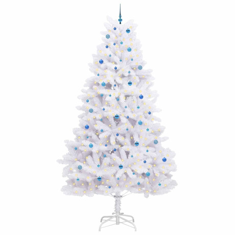 vidaXL Kunstmatige Inklapbare Kerstboom Wit 300 cm PVC en staal afbeelding3 - 1