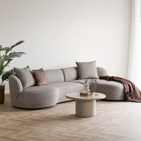 Nelson ronde houten salontafel beige - Ø 80 cm afbeelding3 - 1