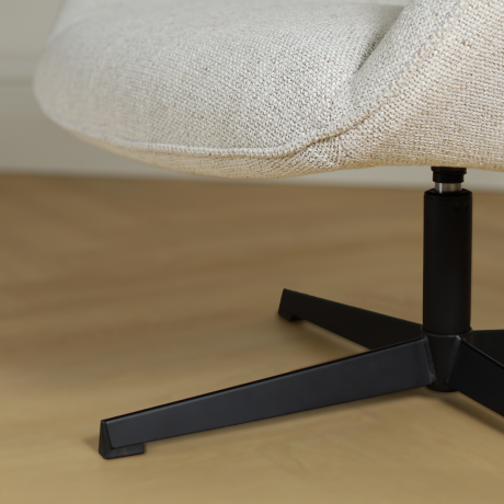 Jilou draaibare fauteuil beige melange afbeelding3 - 1