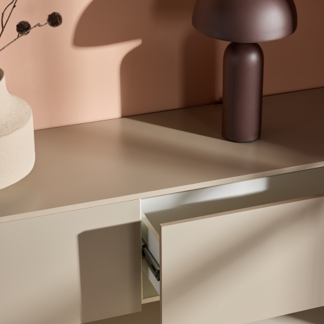 Leona houten dressoir beige - 160 x 35 cm afbeelding3 - 1